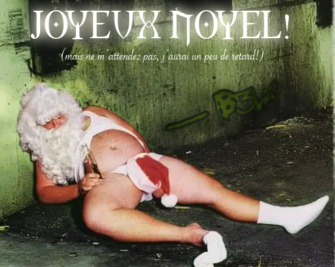 Bonnes fetes à vous tous!